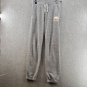 Roots Kids Gray Fleece Sweatpants Unisex Joggers Canada Brand Size 14